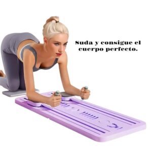 Tabla de Pilates acolchada para gimnasio en casa - Entrena fuerza y cardio sin ocupar espacio