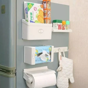 Dispensador Magnético 5 en 1 para Nevera - Organiza tus utensilios y especias sin dañar la superficie