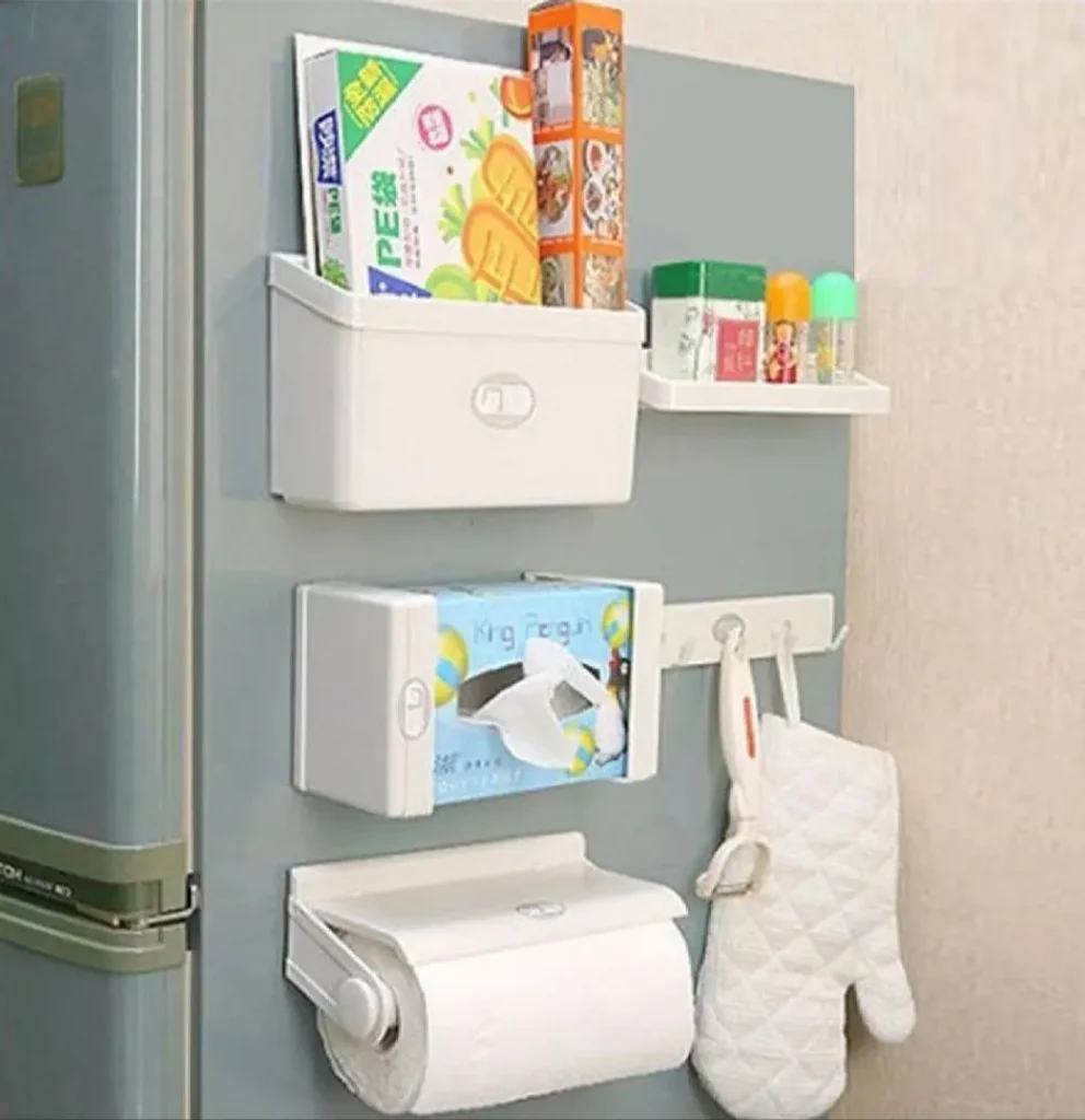 Dispensador magnético 5 en 1 para nevera